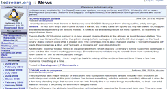 Desktop Screenshot of lxdream.org
